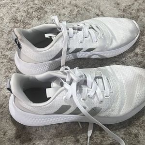 white adidas tennis shoes